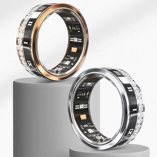 FitEcoLifestyle™ Smart Ring – Gesundheit & Fokus im hochwertigen Design mit Edelsteine